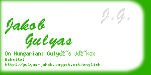 jakob gulyas business card